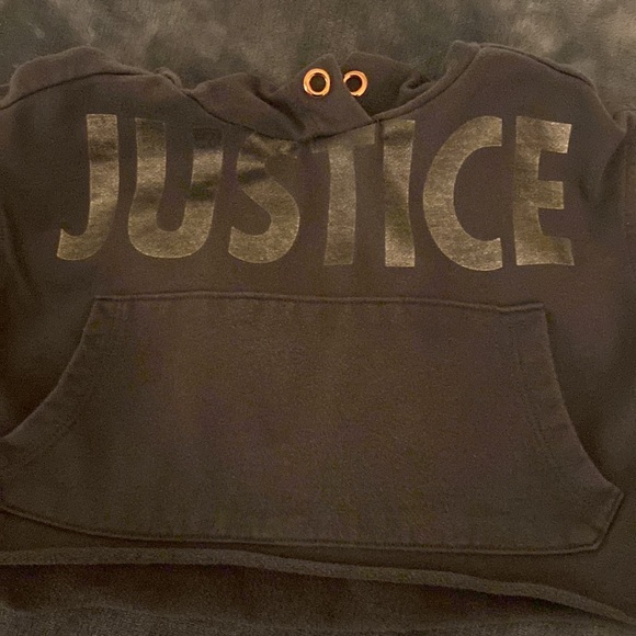 Justice Active - Girls Hoodie Cropped sweat shirt - Picture 3 of 5